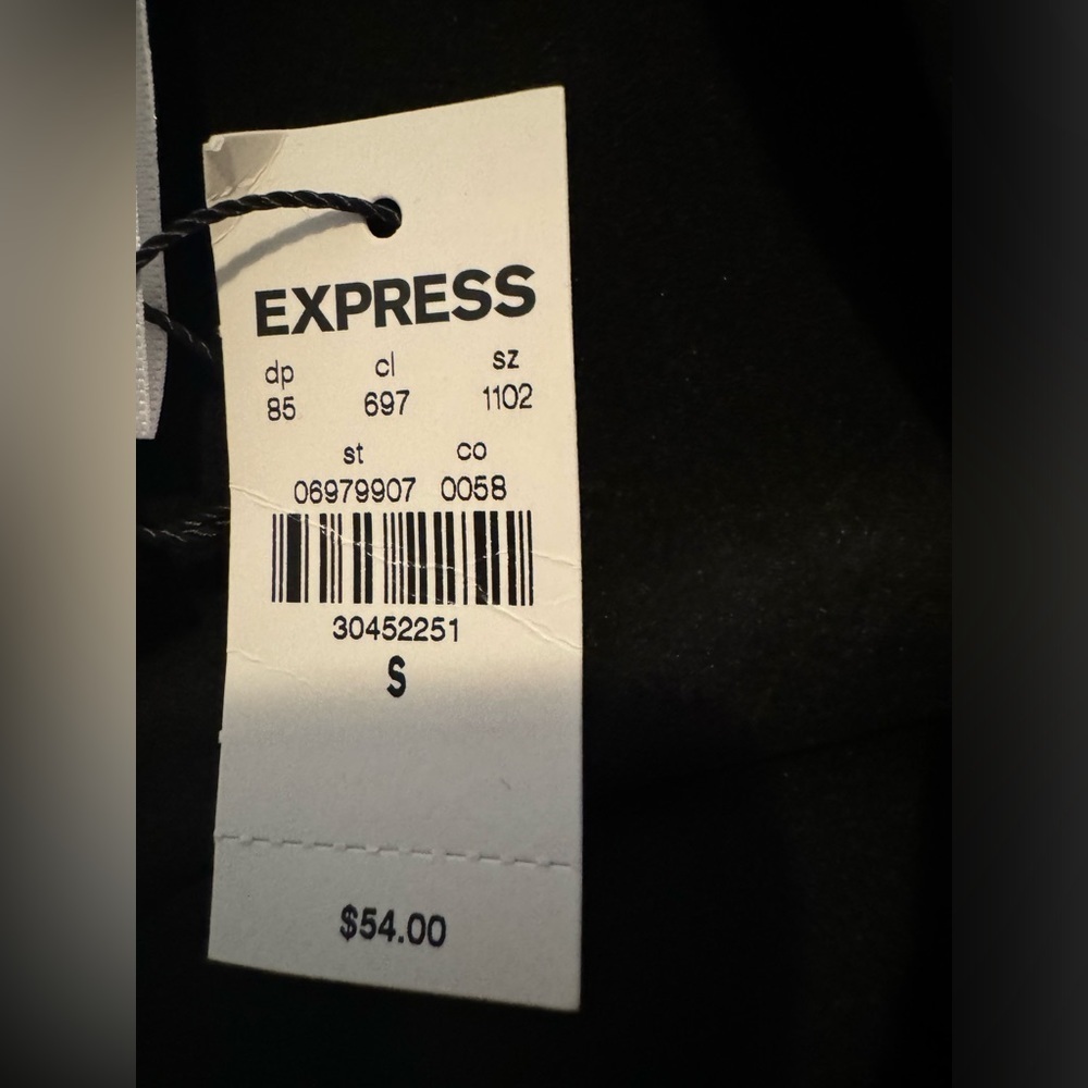 Express Black Faux Leather Leggings Women's Small - Picture 6 of 6